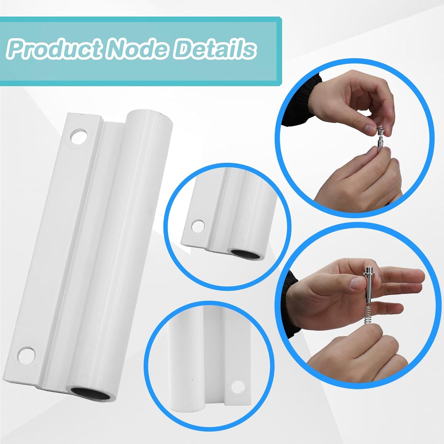 Repuesto bisagra puerta superior set 2