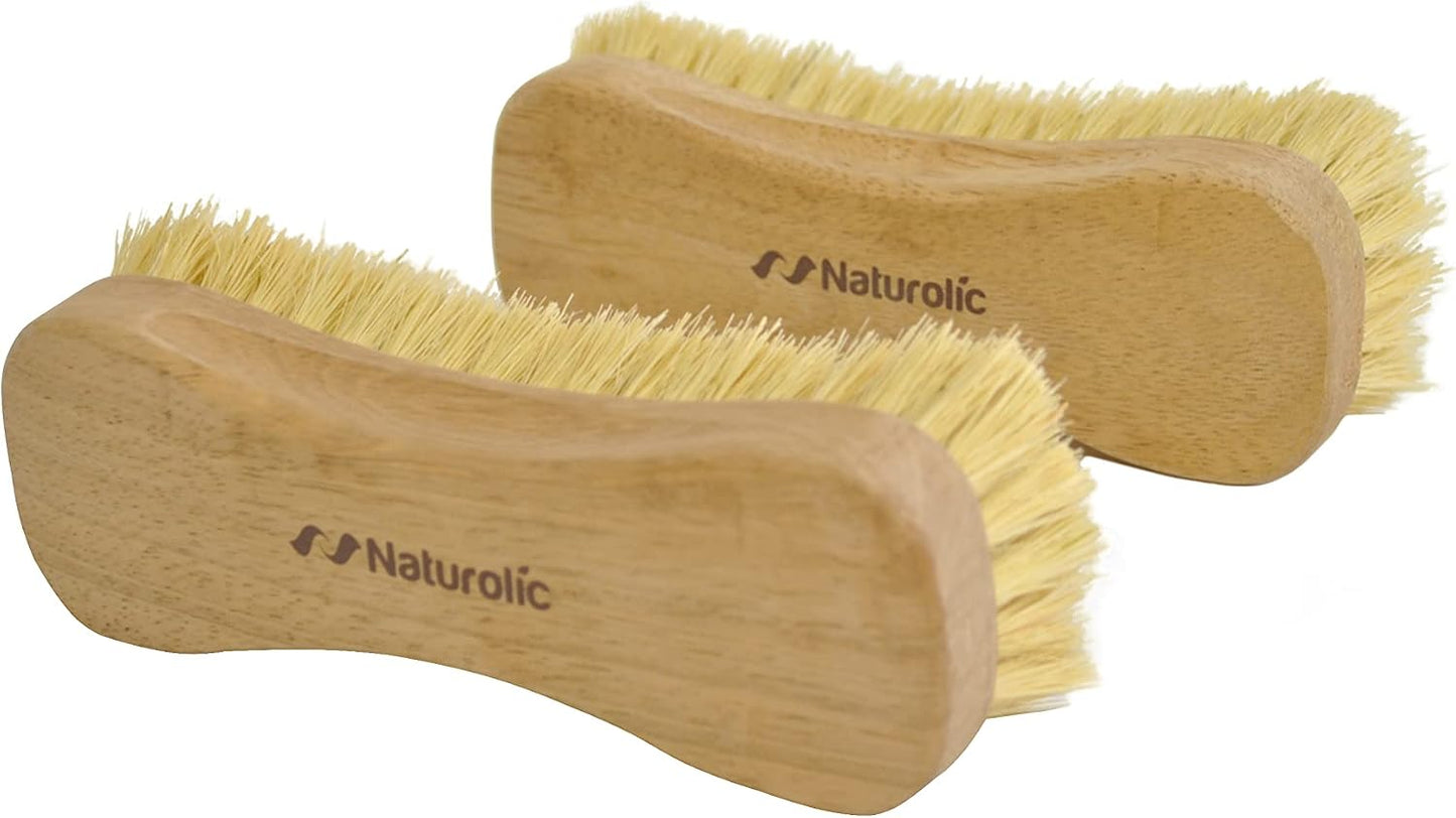 Juego 2 Cepillos Madera Tampico Piso Ducha Baño