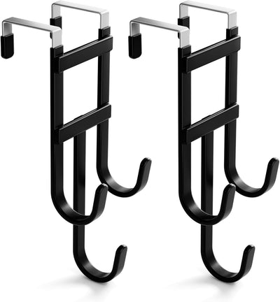 Ganchos puerta paquete 2 triple gancho antideslizante impermeable