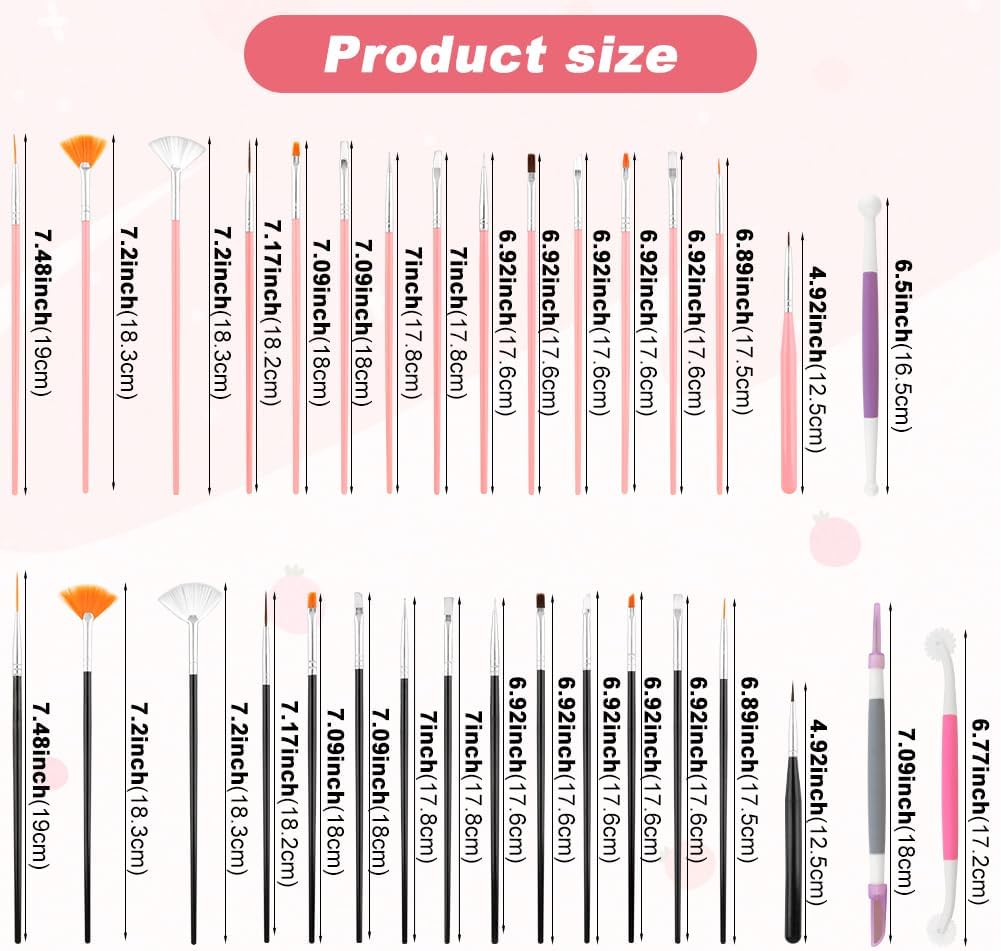 Juego de 33 pinceles de decoración de pasteles aptos para alimentos