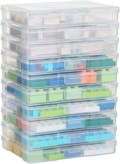 Cajas transparentes para fotos 5x7 pulg set 10