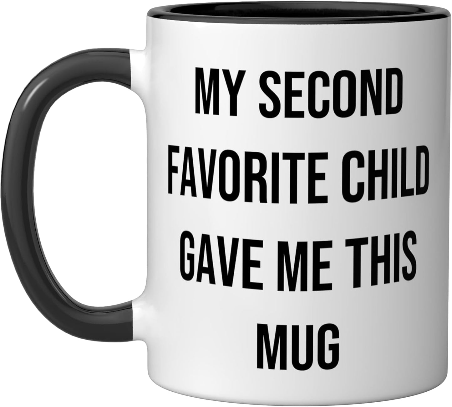 Taza Cerámica para Padre/Madre Negro/Blanco