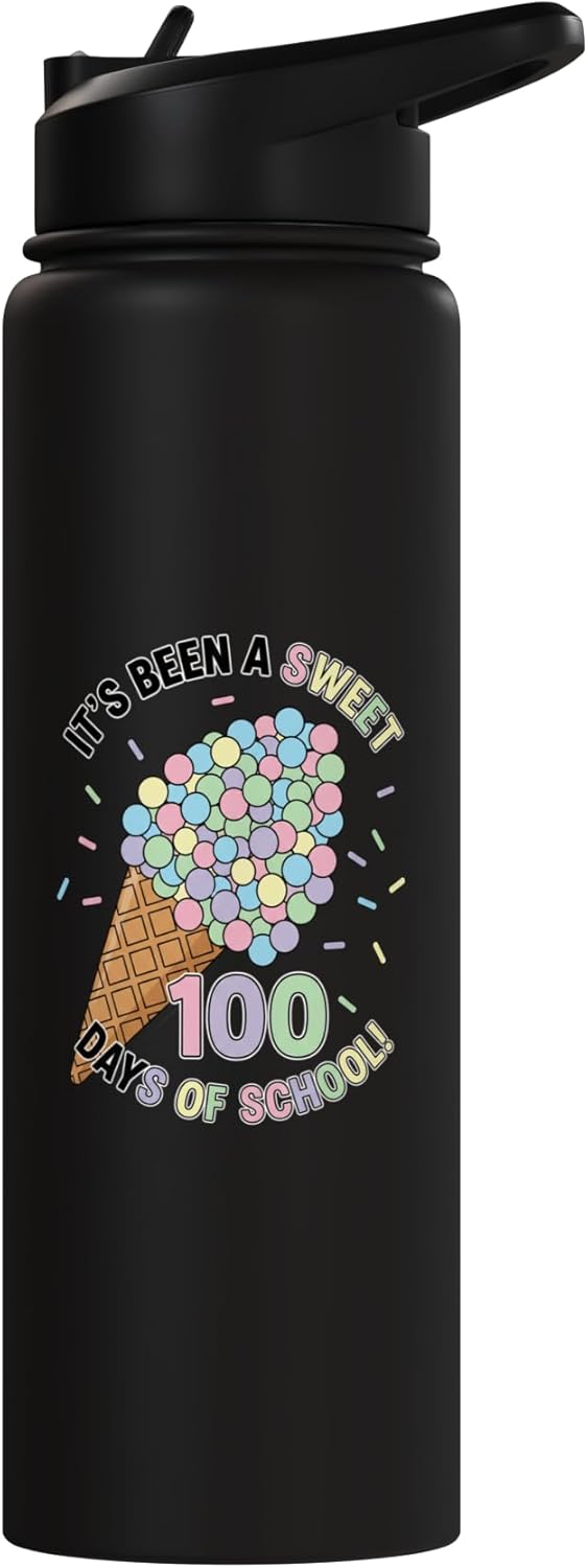 Botella de agua acero inoxidable aislada para escuela primaria