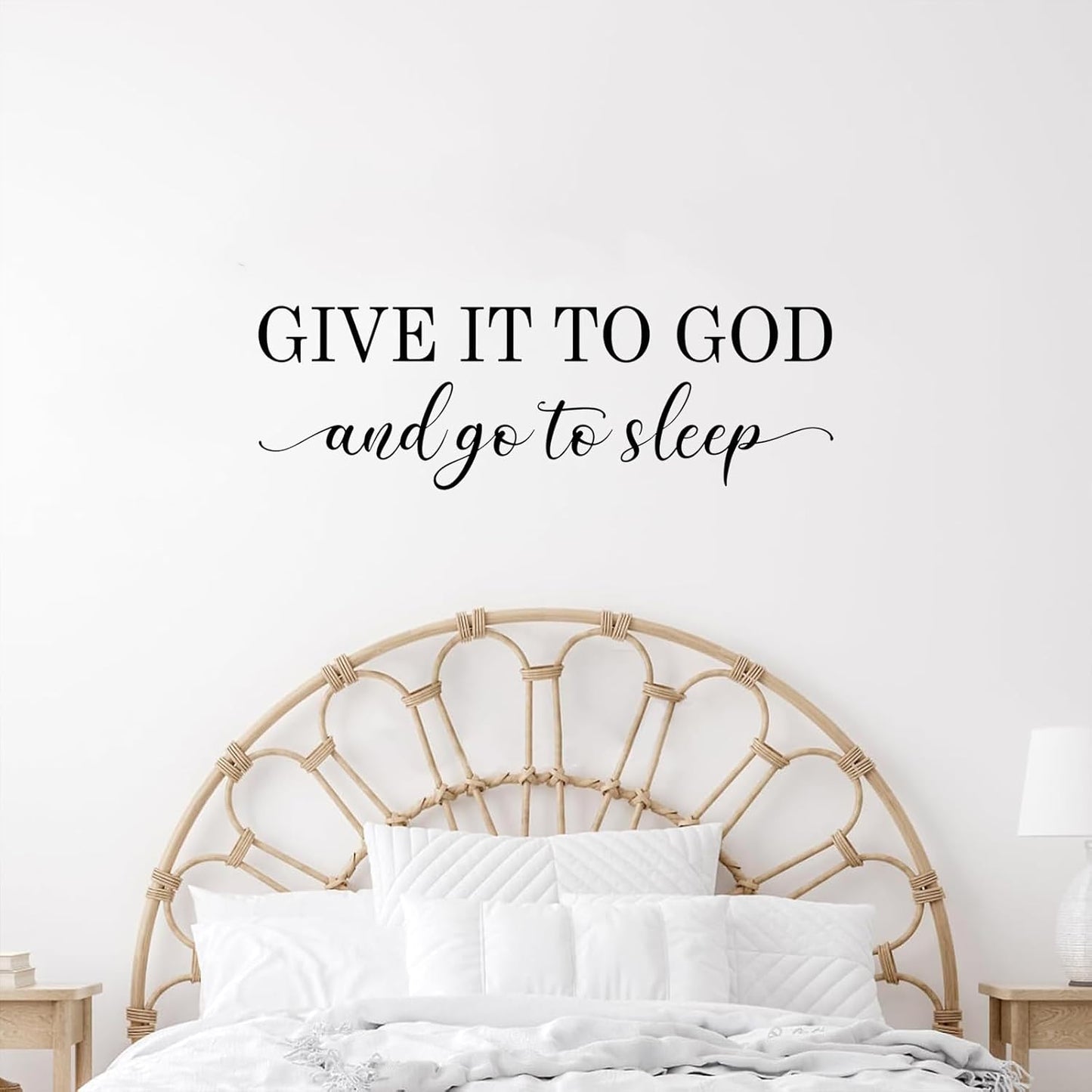 Adhesivo pared frase inspiradora para dormitorio