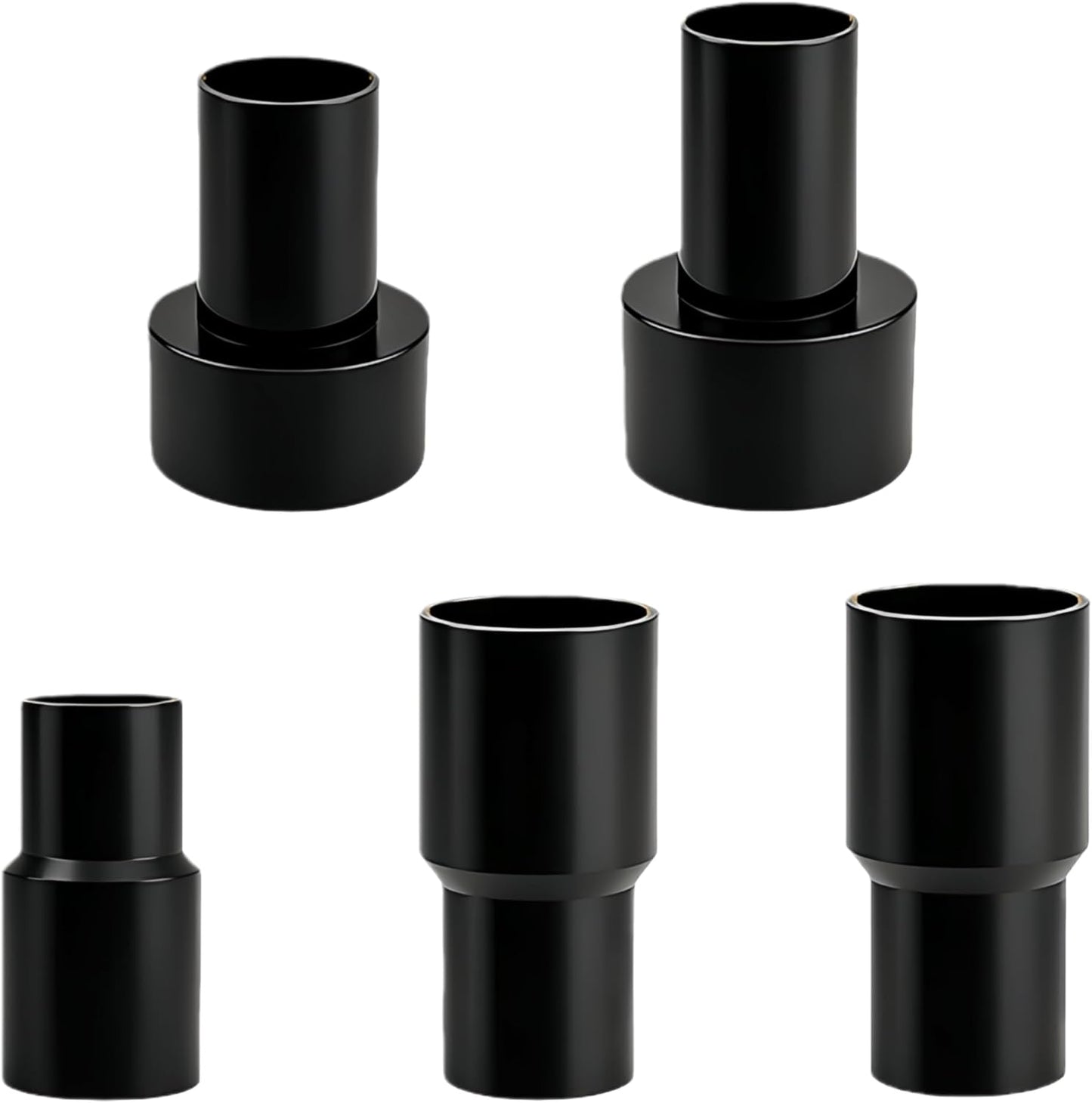 Kit 5 adaptadores manguera polvo carpintería y aspiradoras