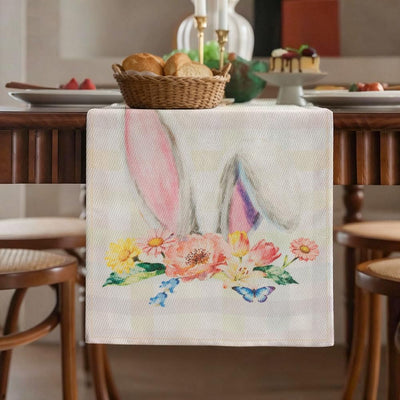 Camino de mesa de Pascua acuarela 13 x 72 pulgadas decoración primavera