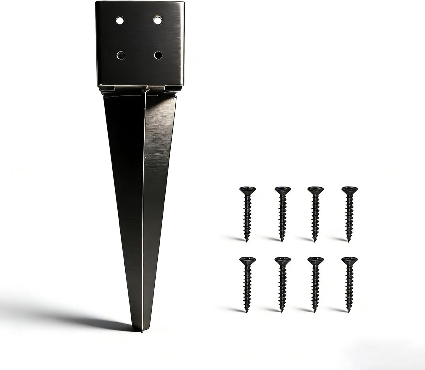 Anclajes poste valla 4x4pulg color negro soporte polvo negro