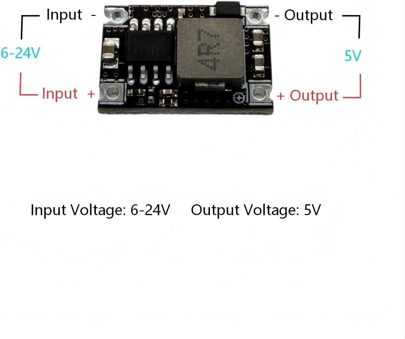 5 Módulos Convertidor DC 6-24V a 5V Mini Fuente
