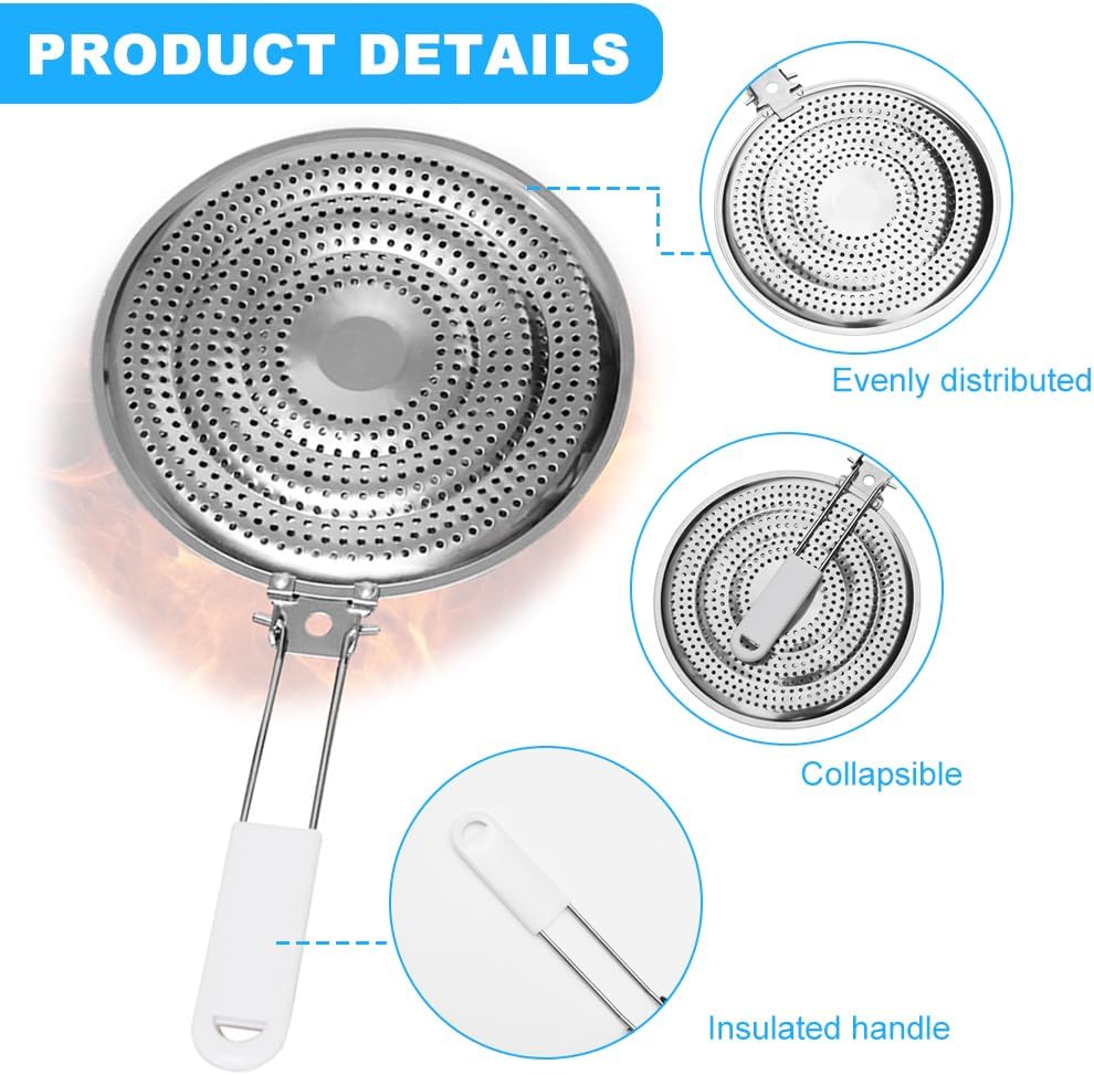 Difusor de calor doble acero inoxidable para estufa gas y eléctrica