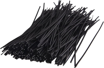 250 Bridas Metal Negro 6pulg Cierre Reutilizable
