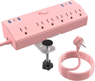 Regulador de escritorio con 6 puertos USB-C 40W y 6 enchufes