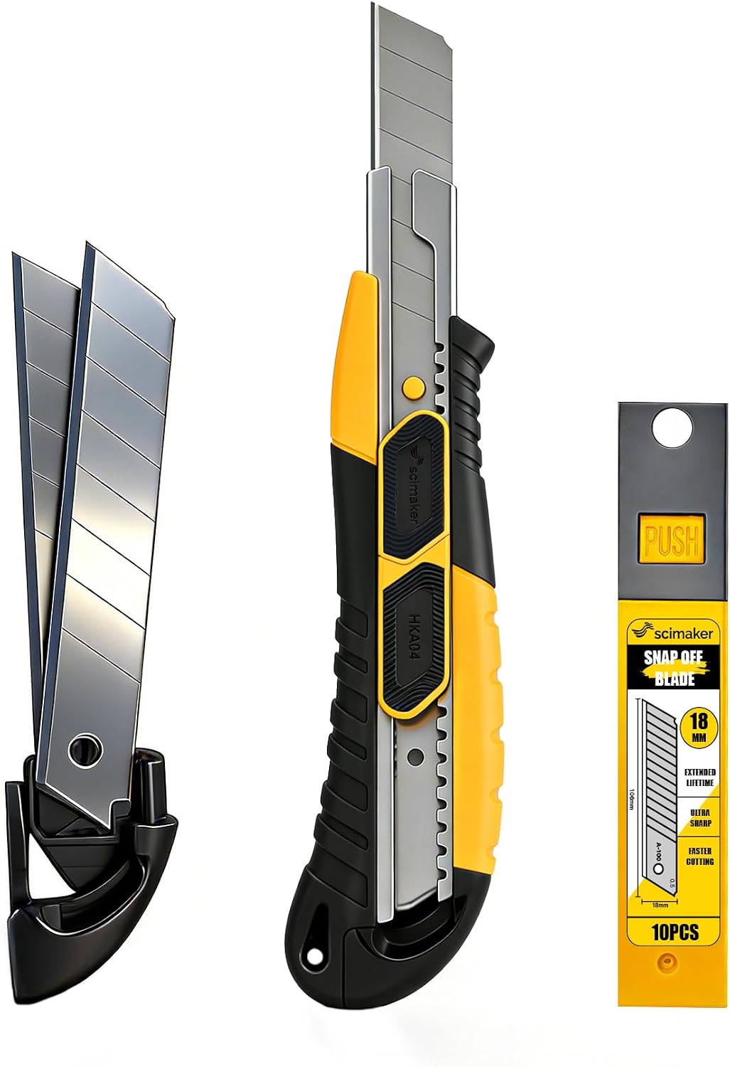 Cuchillo utilitario doble modo con bloqueo profesional 0.71pulg