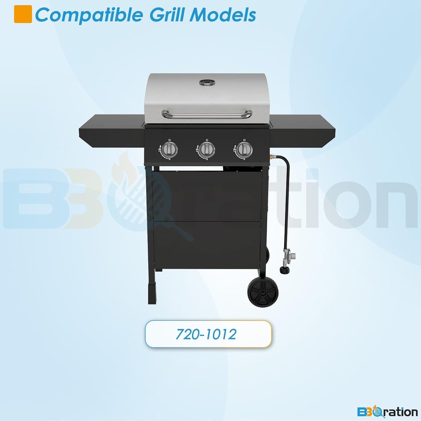 Kit repuesto Nexgrill 720-1012 3 quemadores escudo térmico