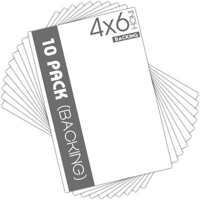 10 Pzas Tableros Blanco 4x6pulg para Arte Impresiones