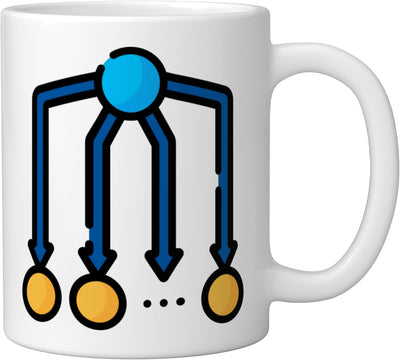 Taza Cerámica Teorema de Bayes Blanco