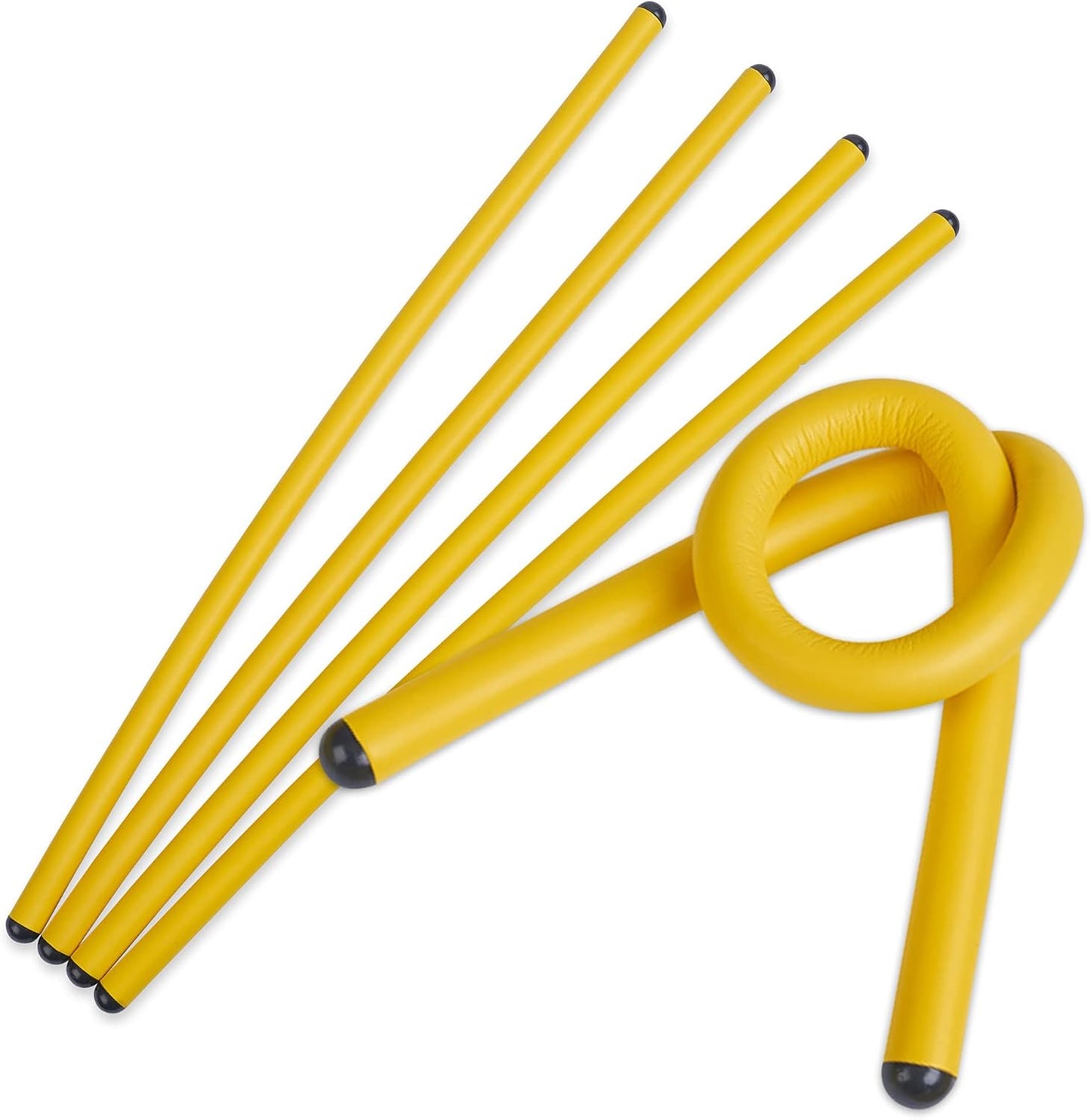Lazos goma reutilizables amarillo 17pulg 4 pzas 110lb