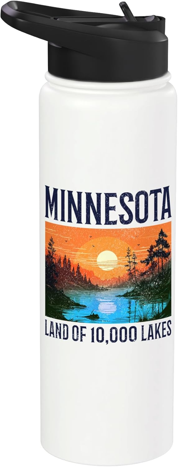 Botella agua acero inox aislada Minnesota