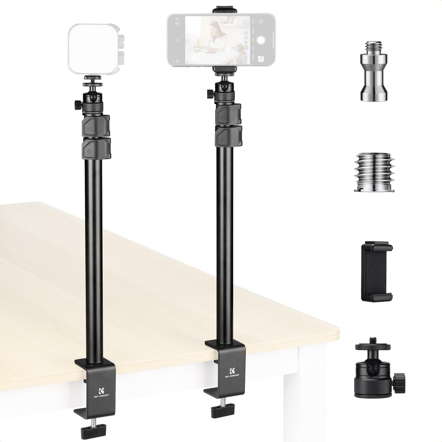 2 Soportes escritorio cámara luz ajustable 16-37pulg