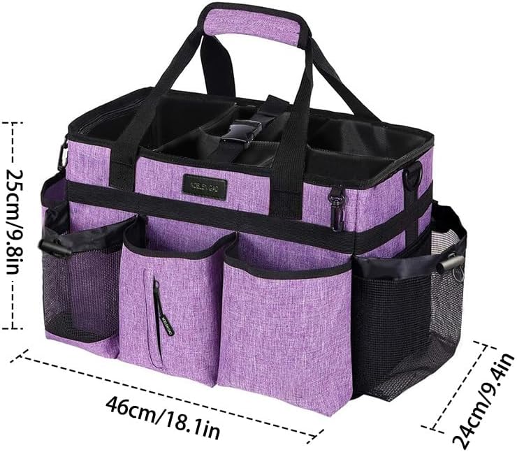 Bolsa portátil de limpieza con correas ajustables para hombros y cintura