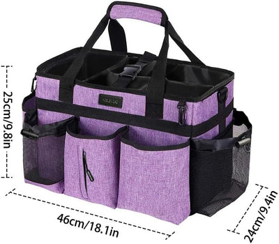 Bolsa portátil de limpieza con correas ajustables para hombros y cintura