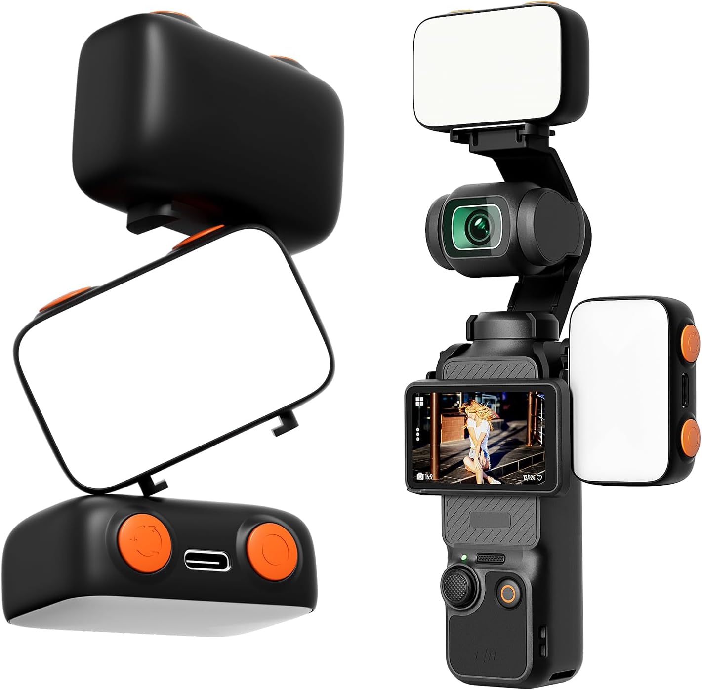 Luz LED DJI OSMO Pocket 3 800mAh 6500K 3 colores