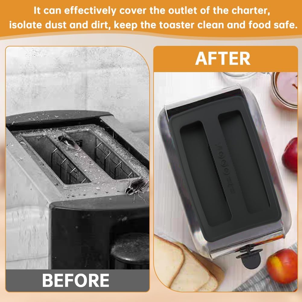 Fundas de silicona para tostadora, 2 rebanadas universales reutilizables