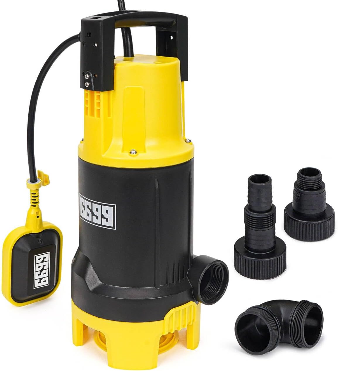 Bomba sumergible 6500 GPH 1.5 HP para drenaje piscina y estanque