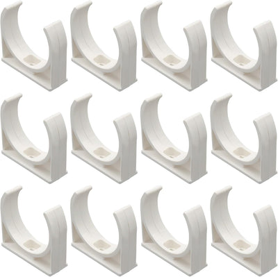 12 Abrazaderas PVC Blanco Soporte Tubo 1.575pulg Manguera PEX