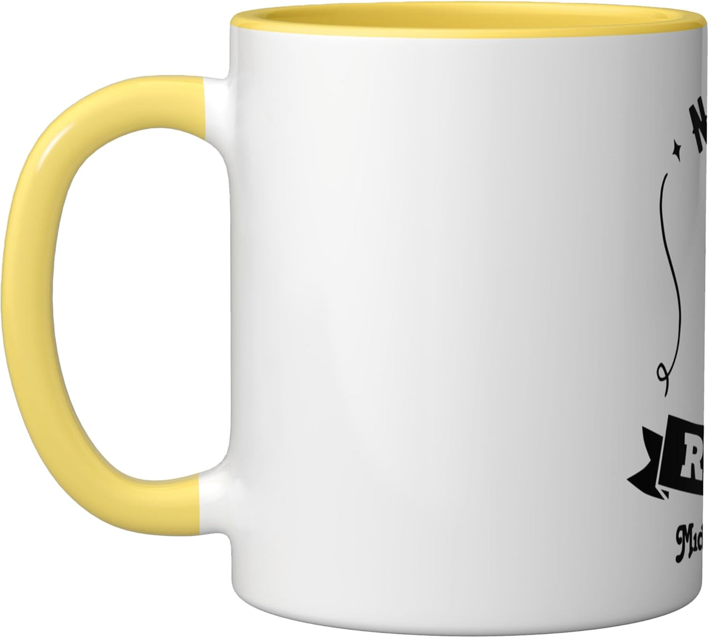 Taza Cerámica Natural Born Amarillo/Blanco