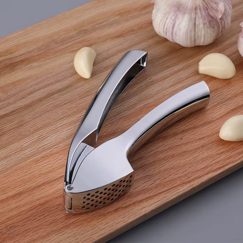 Prensa de ajo manual de acero inoxidable para cocina