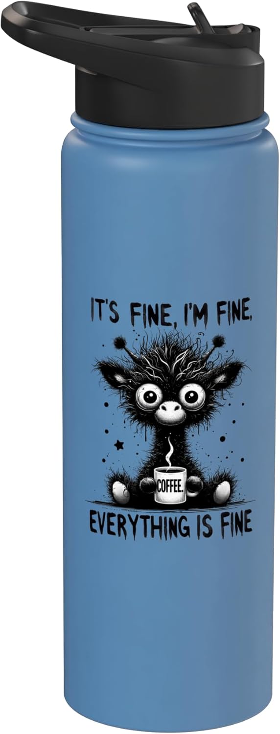 Bottella de agua acero inoxidable con jirafa Its Fine Im Fine