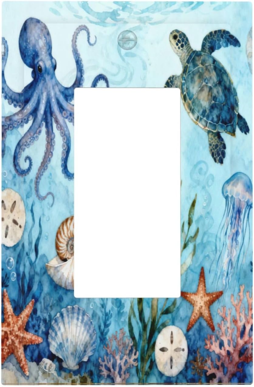 Cubiertas decorativas salida luz Ocean Life