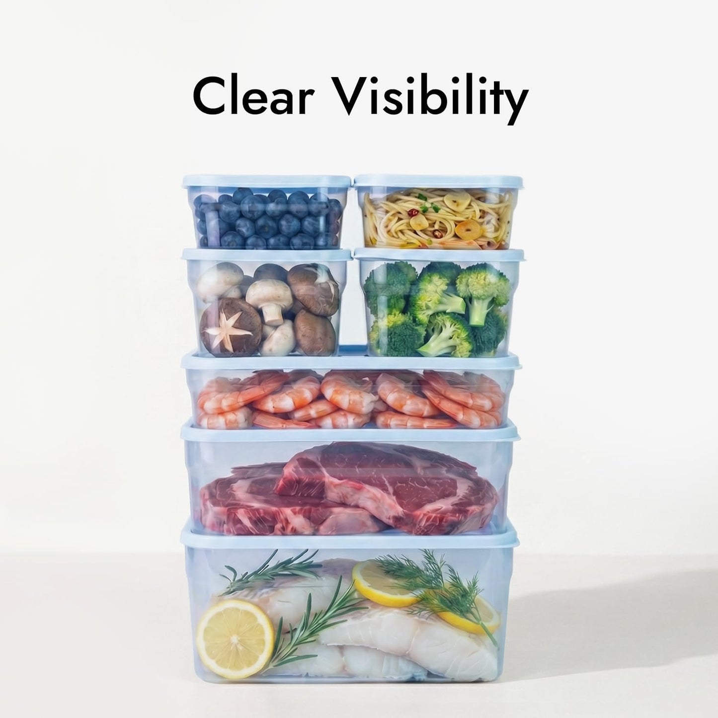 Recipientes flexibles para congelador de 2.5 tazas paquete de 2 sin BPA