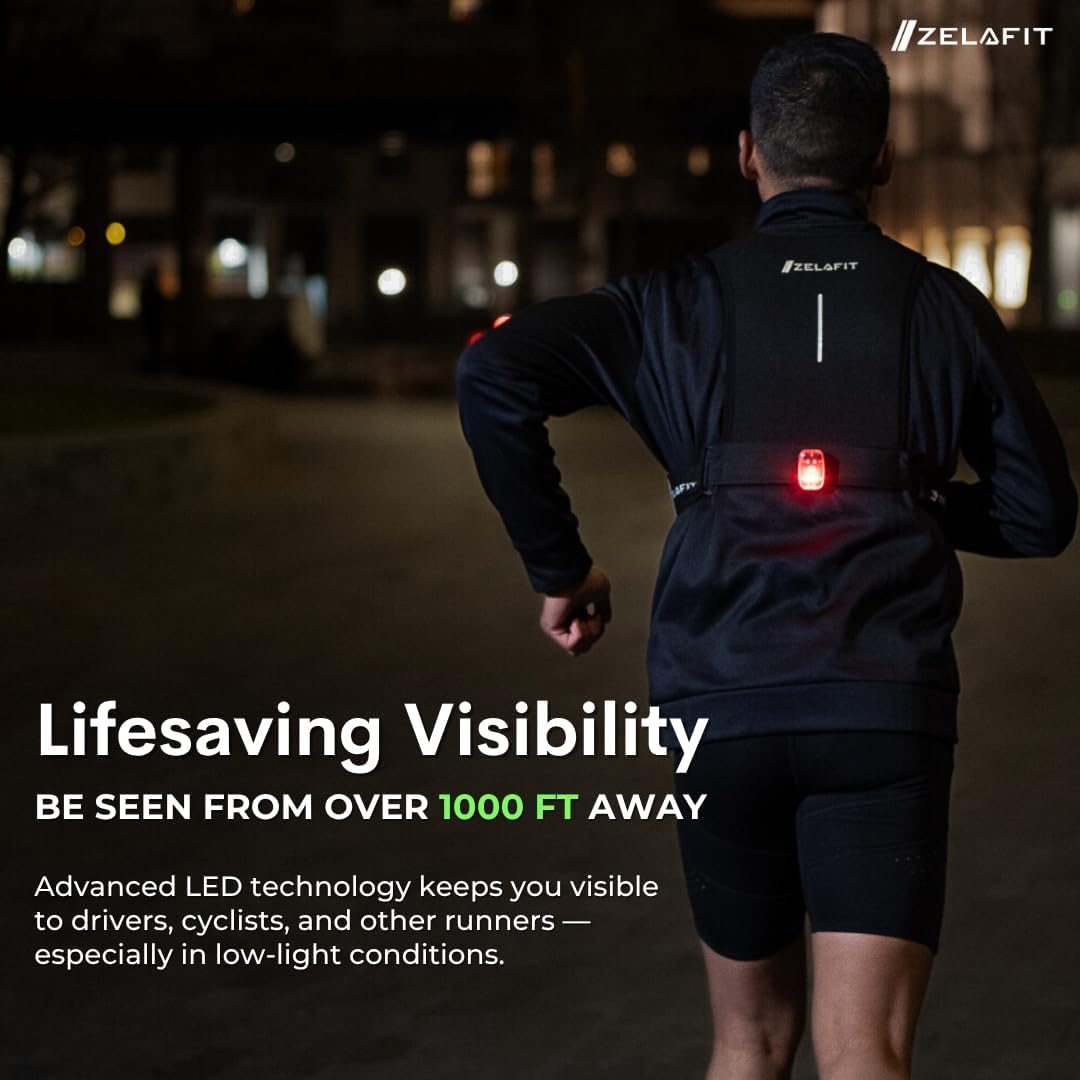 Luces LED para corredores con clip recargables USB-C