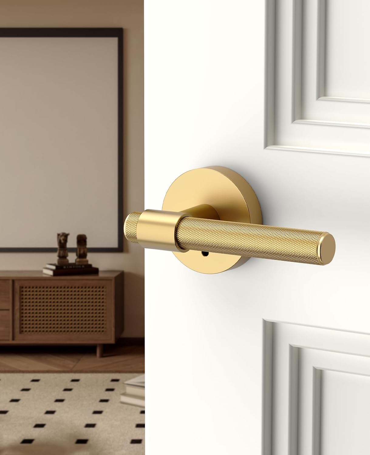 4 Manijas Puerta Bronce Champán Resistentes Interiores