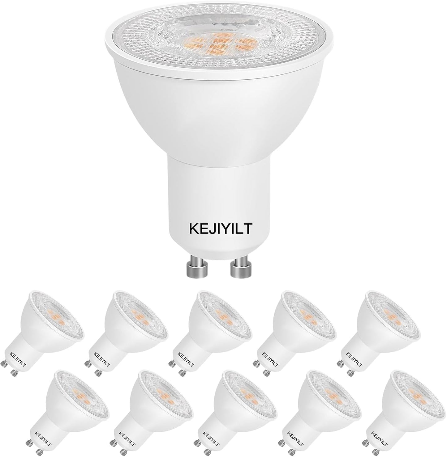 Pack 10 Bombillas LED Regulables GU10 7W 4000K