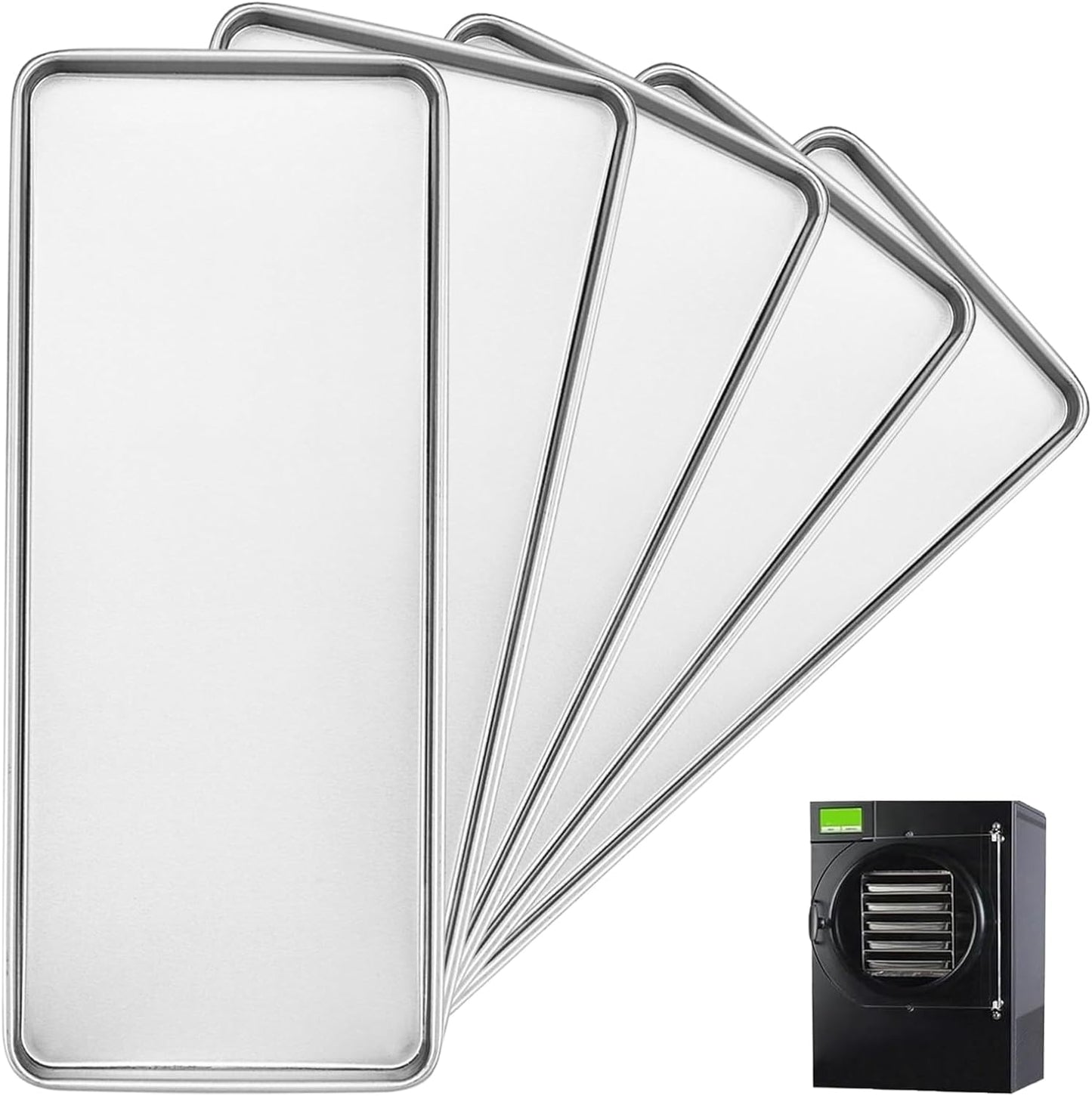 5 bandejas acero inox para secadora congelación uso doméstico