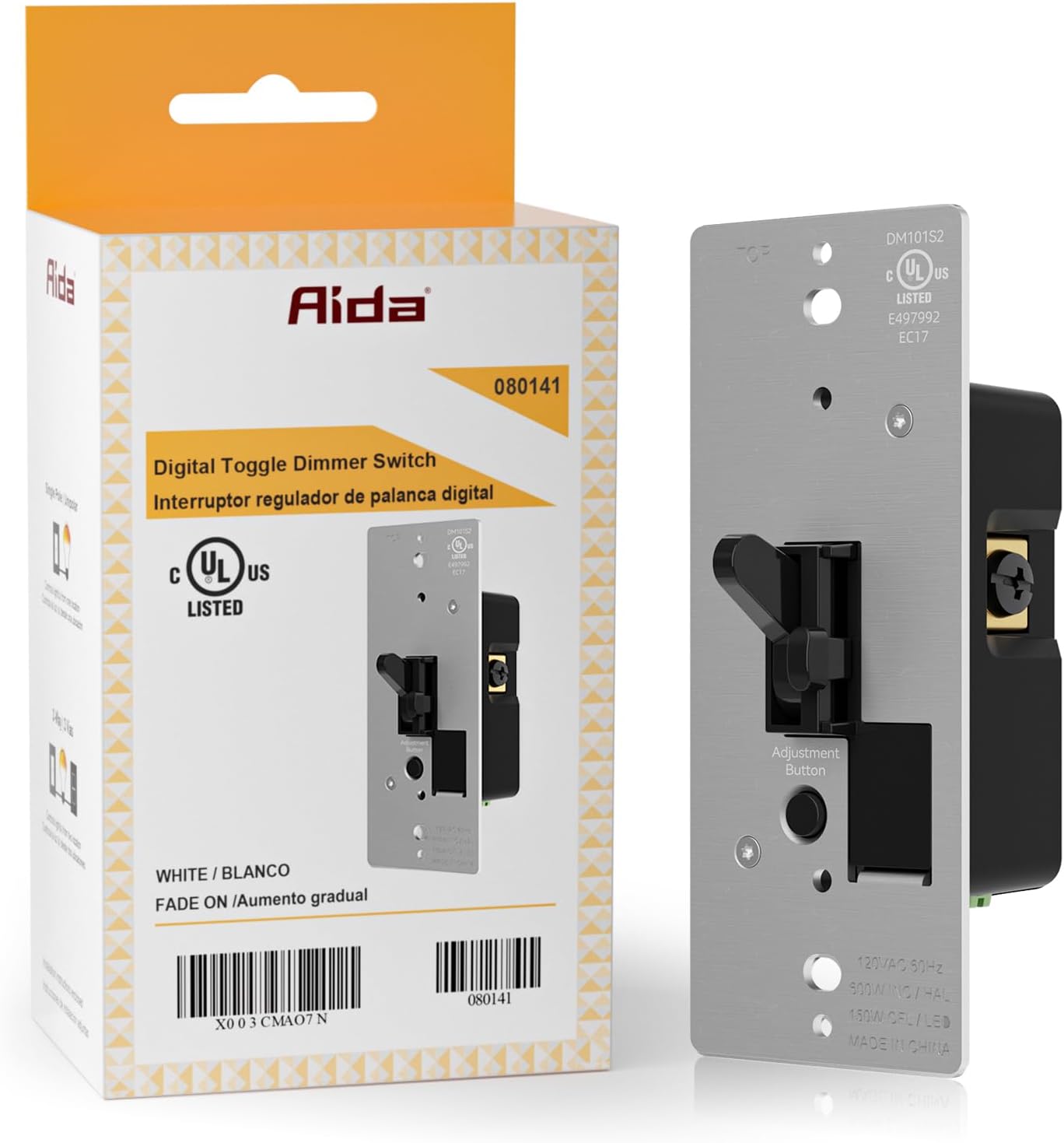 Interruptor regulador deslizante para luces LED