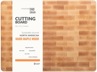 Tabla cortar madera arce 20x15pulg reversible