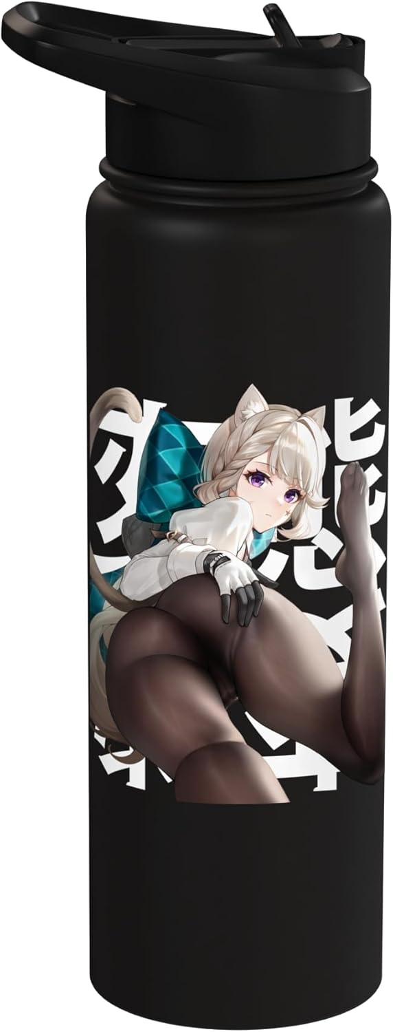 Botella de agua acero inoxidable kawaii anime waifu japonesa
