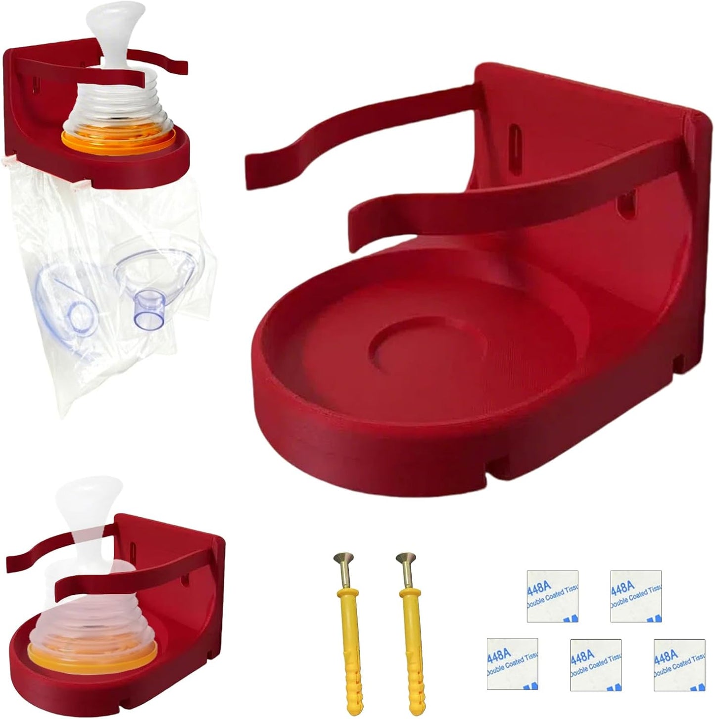 Soporte pared LifeVac con máscara y acceso rápido