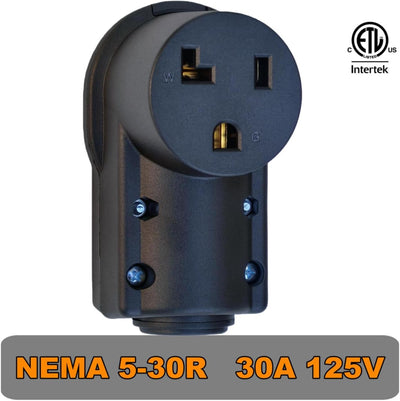 Receptáculo NEMA 5-30R 30A 125V enchufe hembra industrial