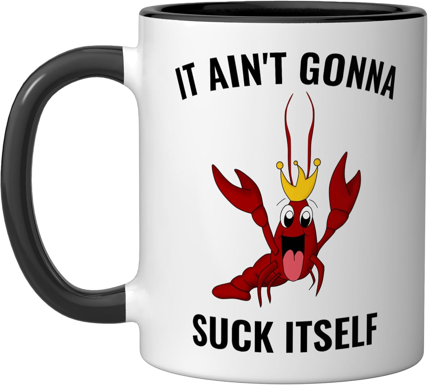 Taza Cerámica para Hervir Camarones Negro/Blanco