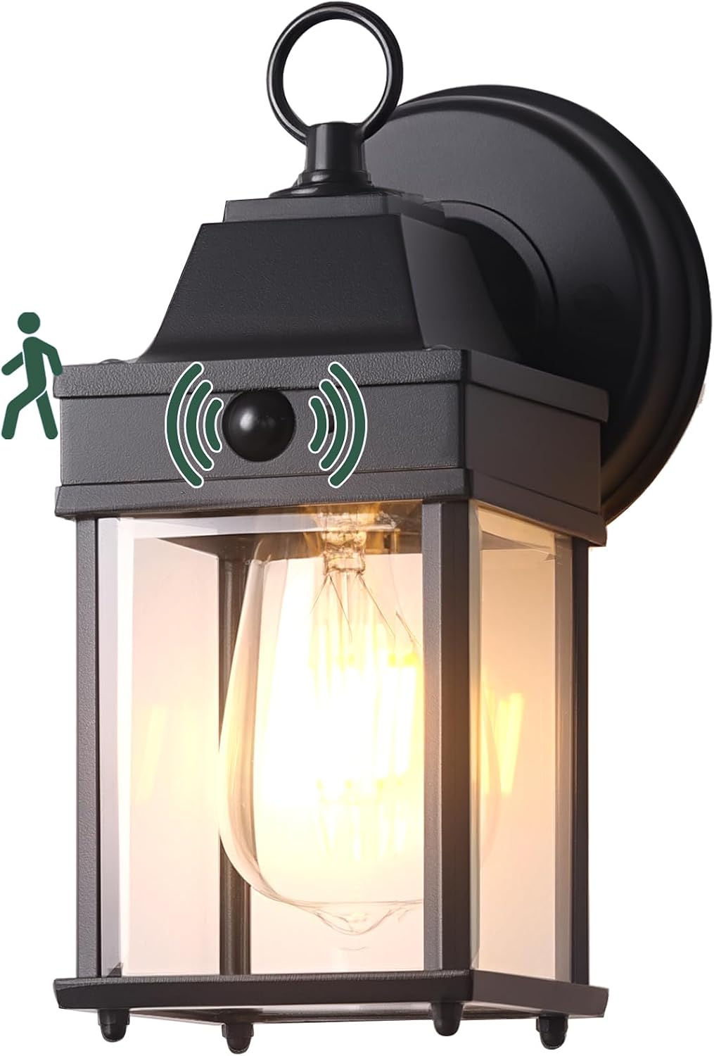 Sensor movimiento amanecer lámpara pared exterior impermeable