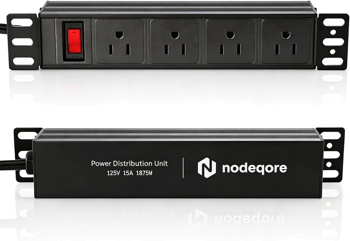 PDU rack 10pulg 4 tomacorrientes traseros 1020J 15A 1U