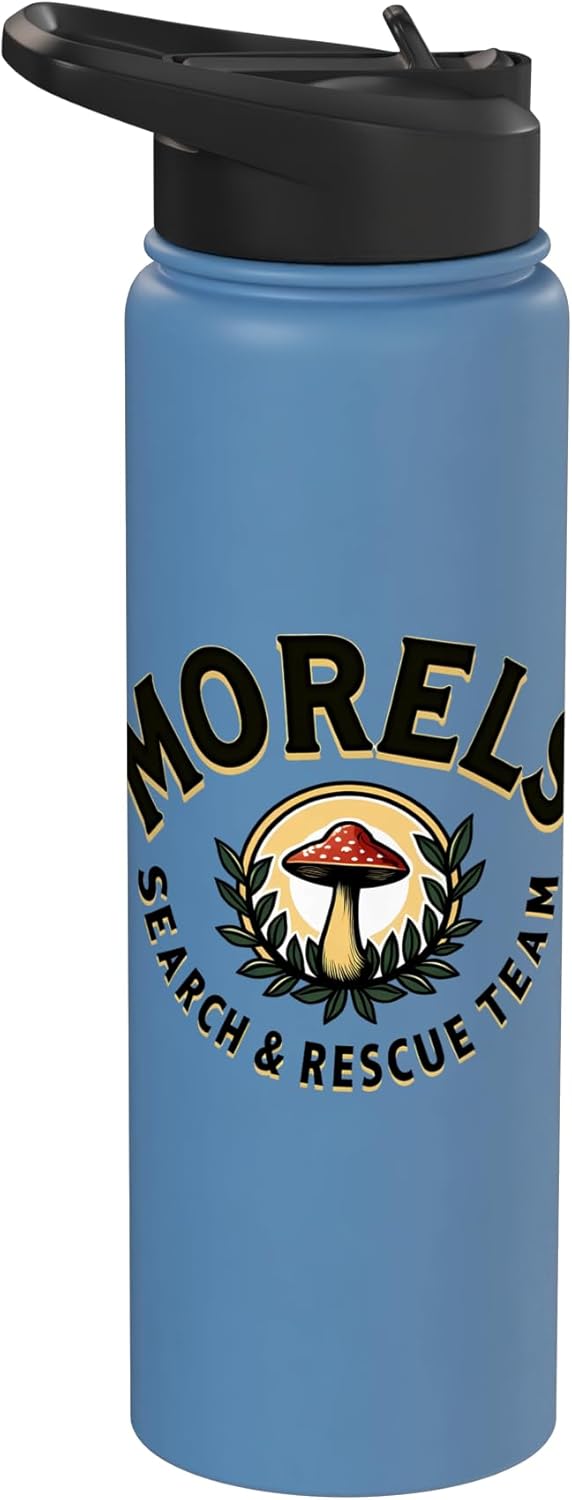 Botella de agua aislada acero inoxidable para recolección de hongos