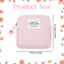 Bolso rosa estampado floral con cremallera para cosméticos niñas