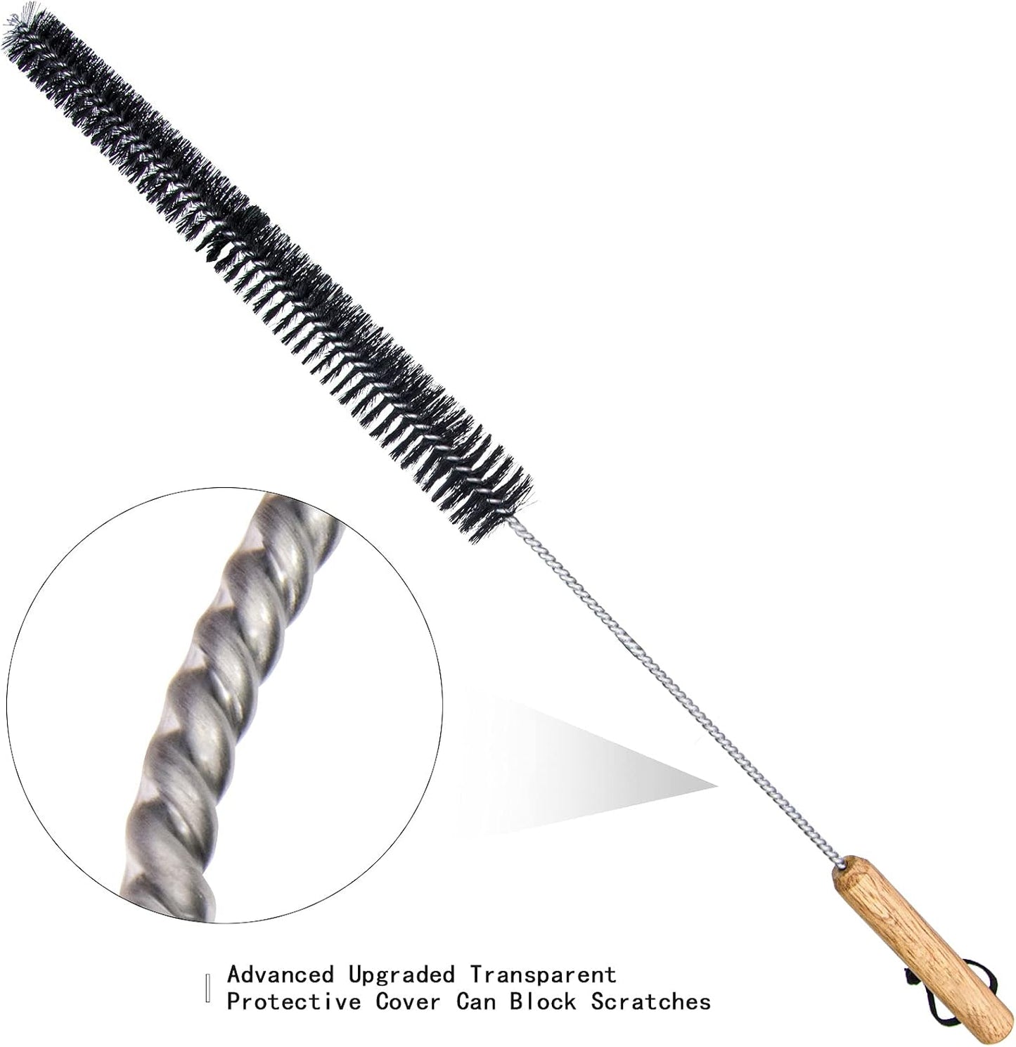 Cepillo limpiador secadora 26pulg flexible bristile suave