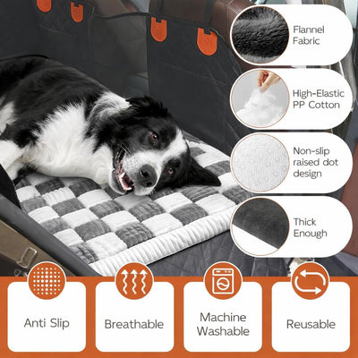 Cama perro asiento trasero auto antideslizante duradera