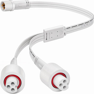 Y-Splitter extensión luces exteriores 1 macho a 2 hembras